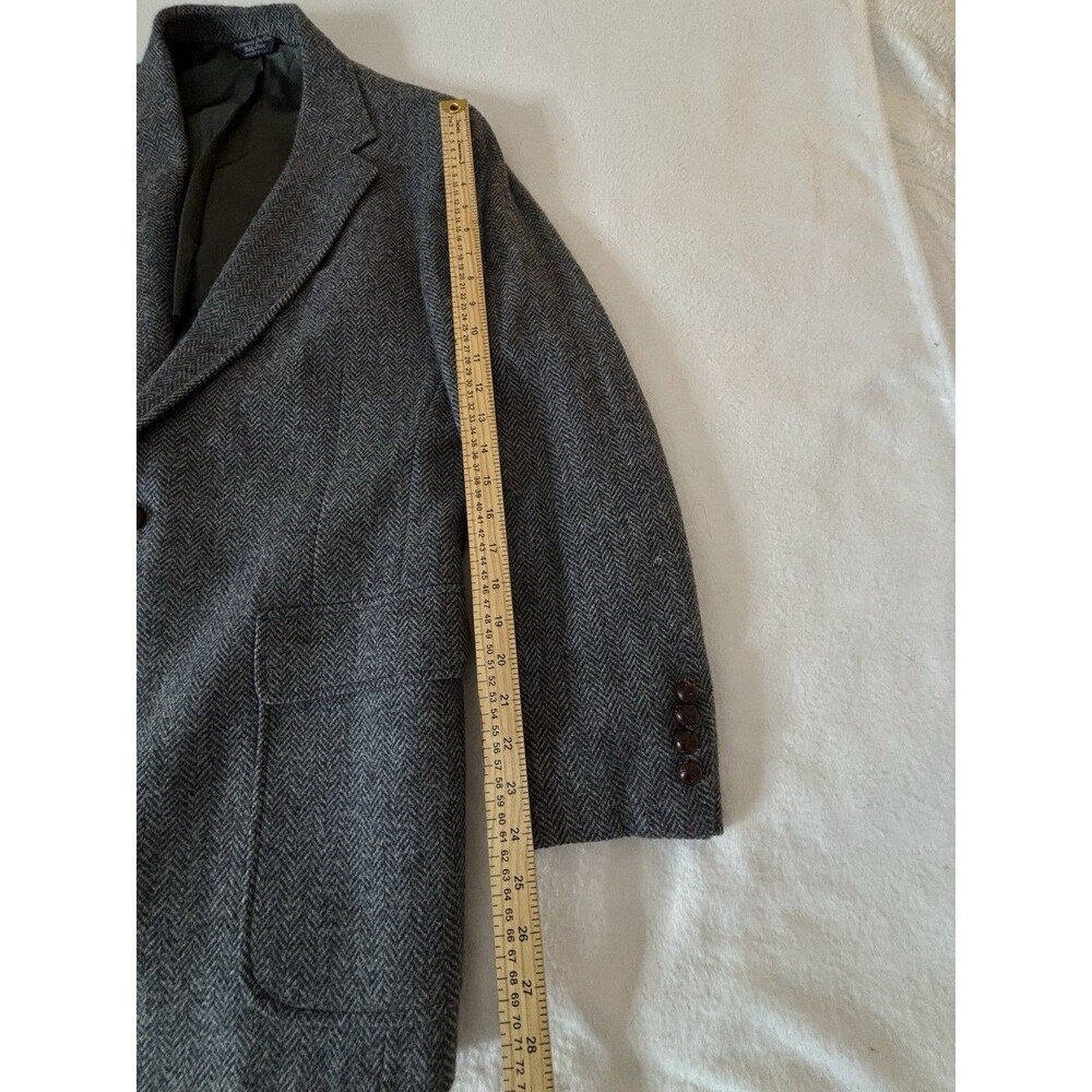 Clubfellow Cricketeer Wool Blazer USA Herringbone 42R 2 Button Mens - Picture 9 of 16